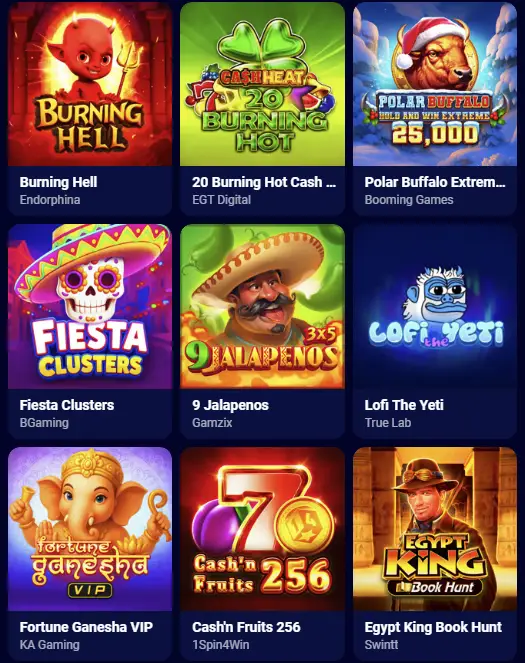 Juegos con grandes jackpots del Casino Spinay